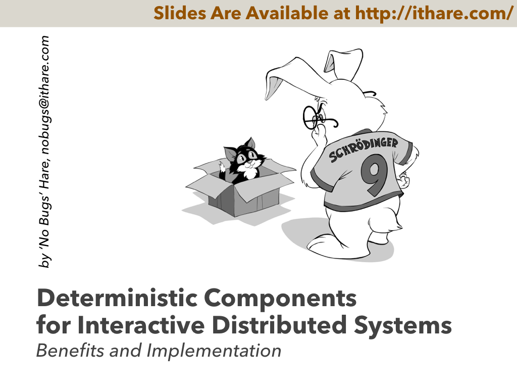 Deterministic Components for Interactive Distributed Systems - with Transcript - Post preview image
